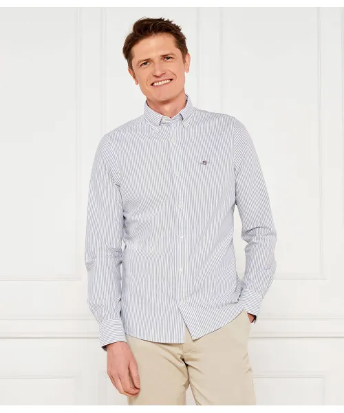 

Рубашка банкира Оксфорда Slim fit Gant, синий