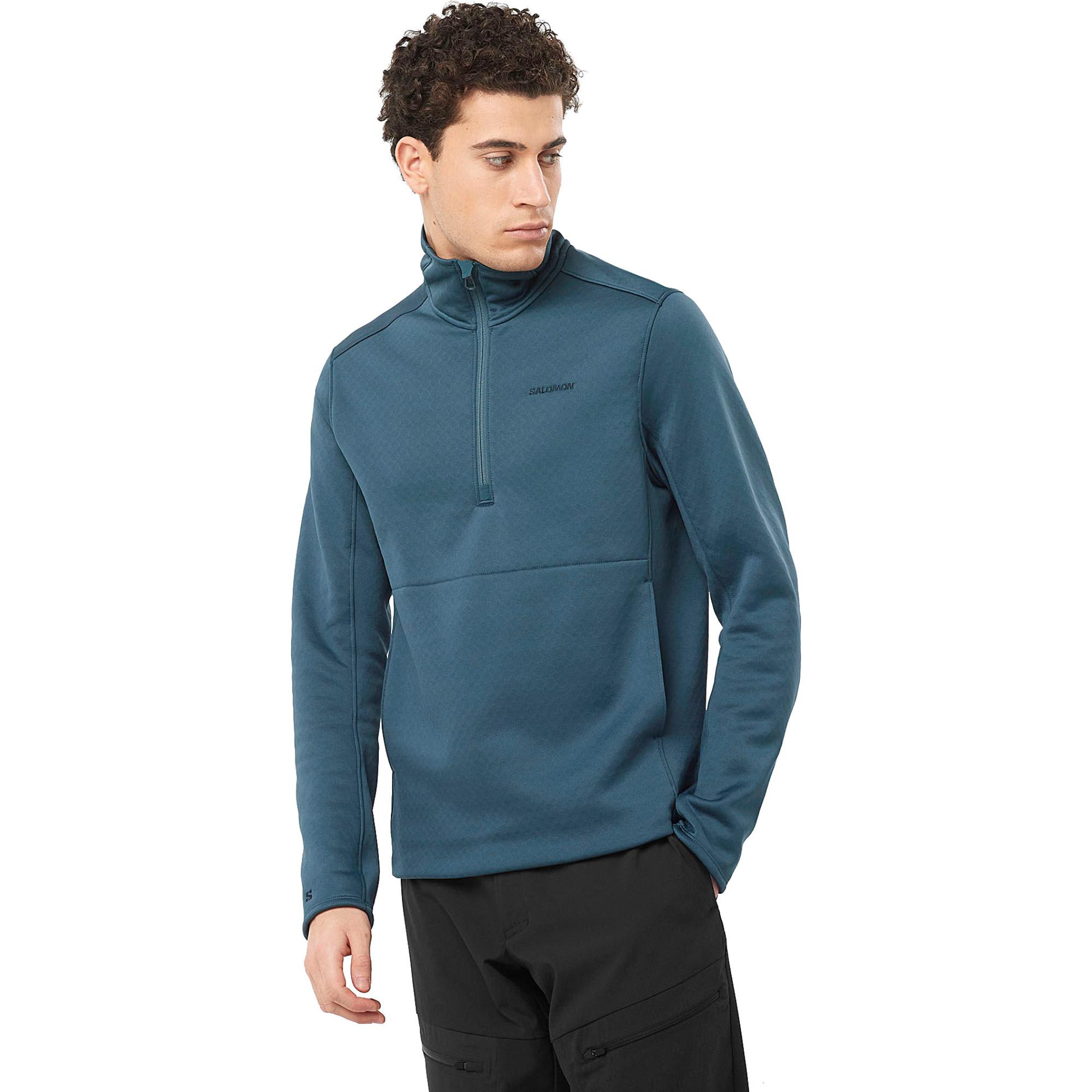 

Мужской утепленный пуловер Essential с застежкой-молнией до середины груди Salomon, Midnight Blue