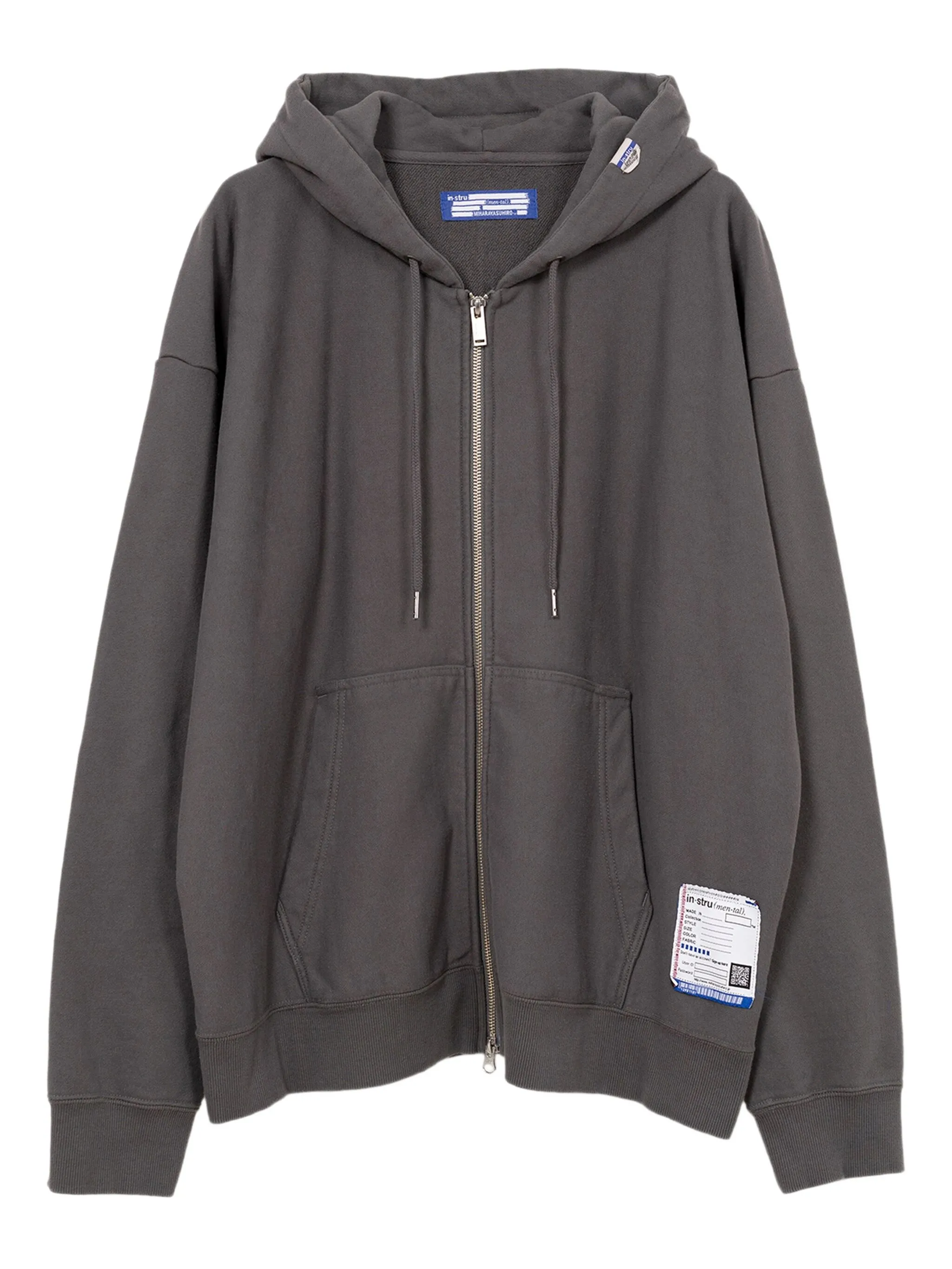

Худи на молнии In･Stru(Men-Tal)., серый