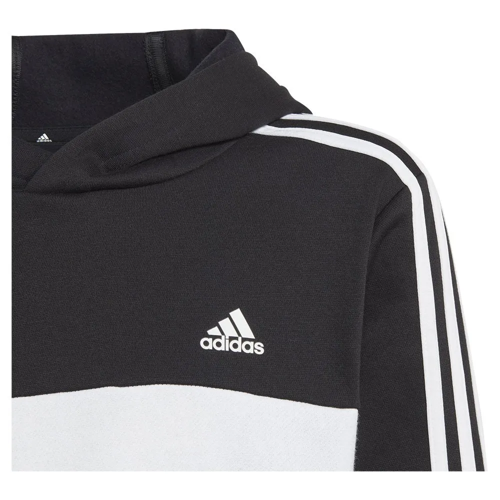 Толстовка adidas 3 Stripes Tib Fleece, серый — фото 3