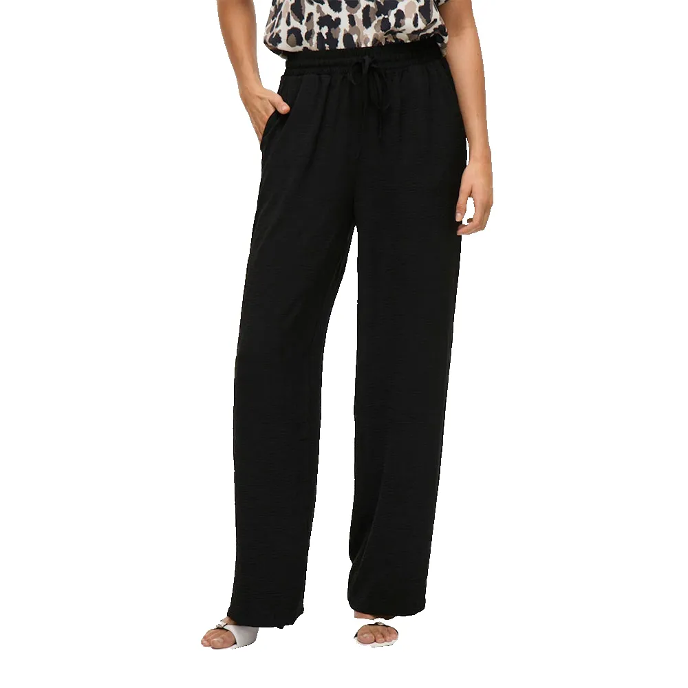 

Брюки с высокой талией Vila Josa Wide Leg Fit, черный