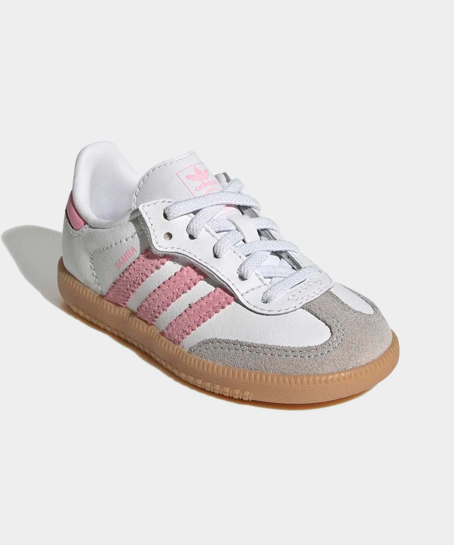 Детские кроссовки adidas Samba OG Comfort Closure Elastic Lace белые — фото 4