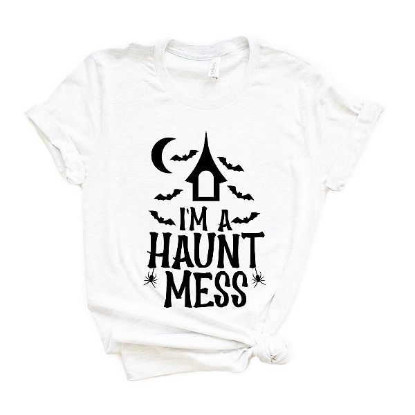 

Футболка с принтом I'M a haunt mess Simply Sage Market, White