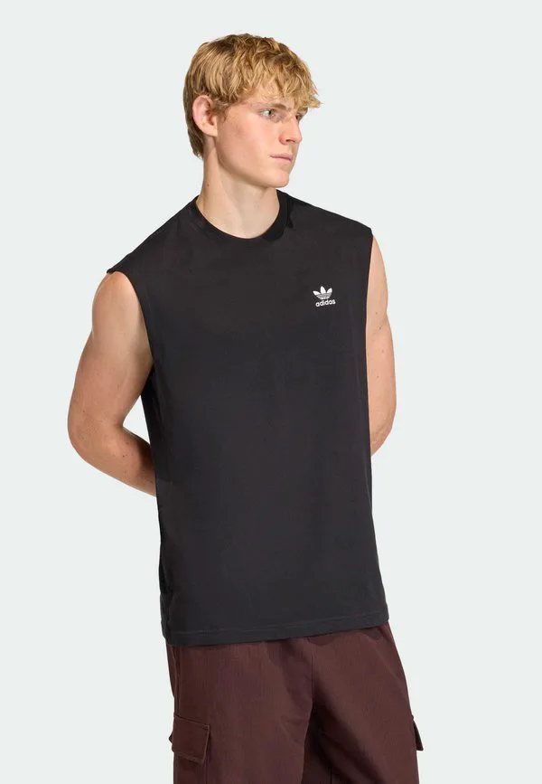 Футболка с принтом трилистника Adidas Originals, Black