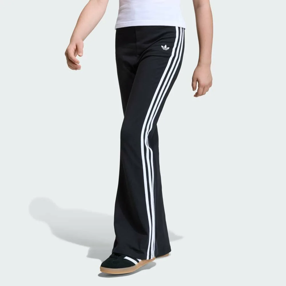 Леггинсы Three Stripes Flare Adidas, black