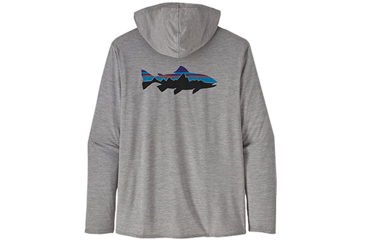 

Мужская толстовка Capilene Cool Daily Graphic Hoody Relaxed Fit Patagonia, серый