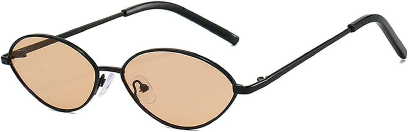 

Ретро-солнцезащитные очки «кошачий глаз» для женщин и мужчин, металлические солнцезащитные очки, женские солнцезащитные очки с градиентным переходом цвета, узкие солнцезащитные очки mincl, Black Tea