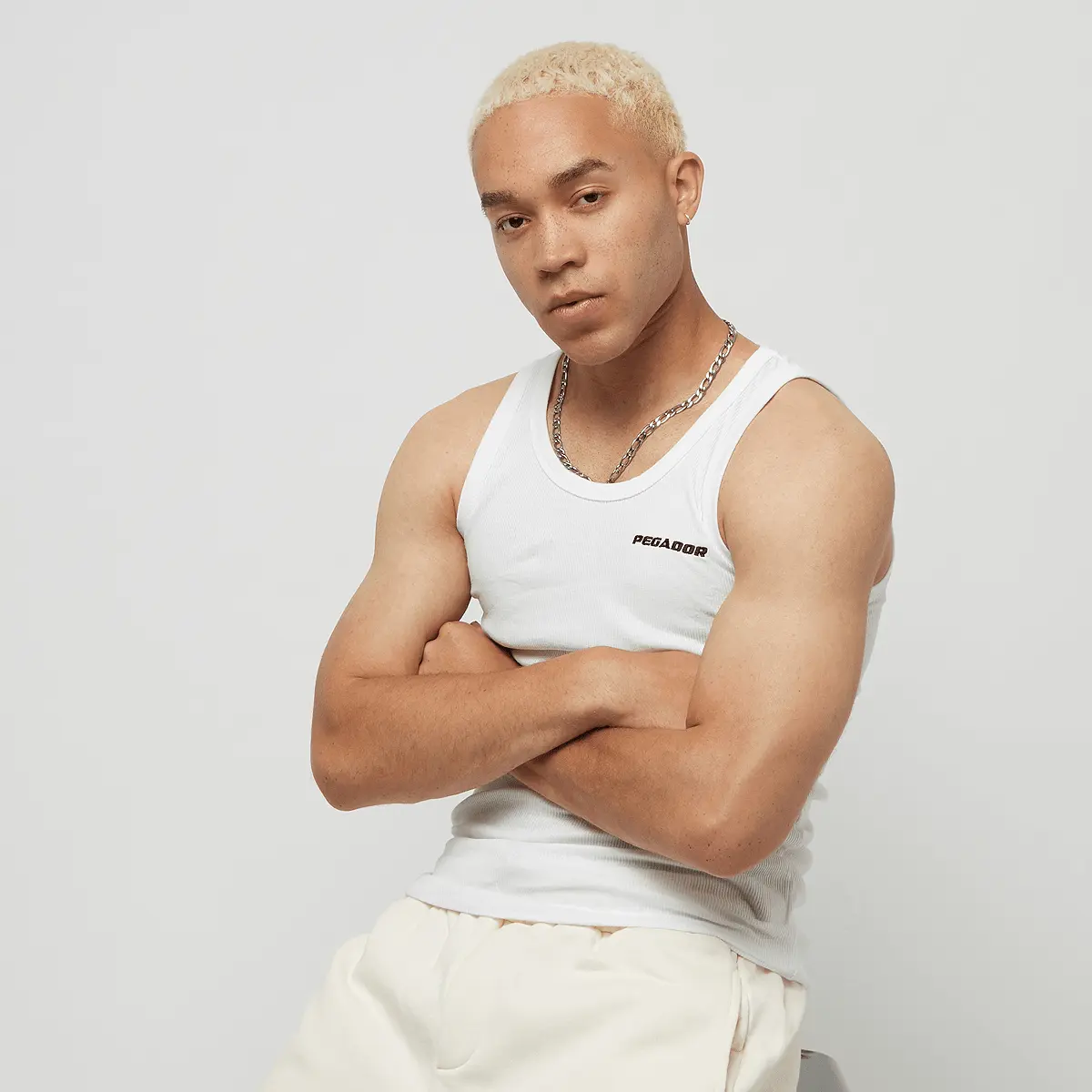 

Рубашка Pegador Logo Rib Undershirt, белый