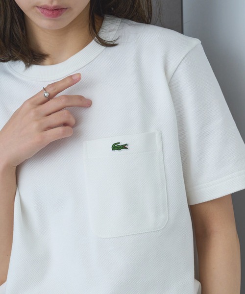 

Футболка с карманом LACOSTE, белый