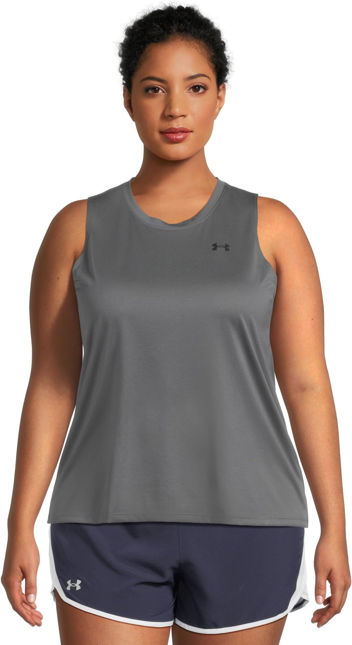 

Топ Under Armour Tech Tank Solid, цвет Castlerock/Black