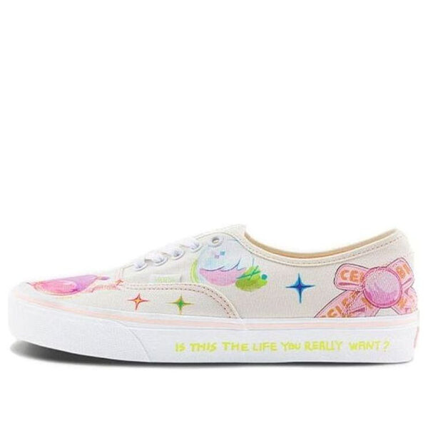

Кроссовки x nuttsh authentic otw 'white multi-color' Vans, белый