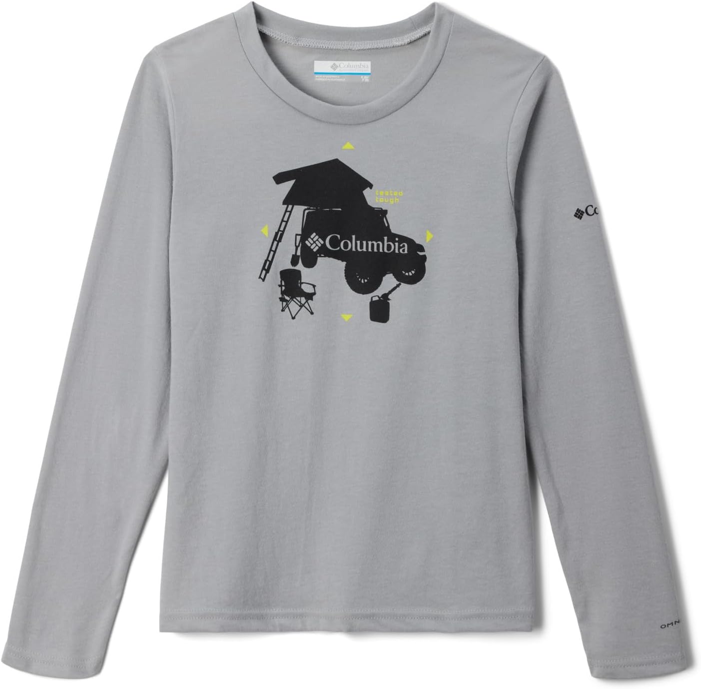 

Columbia Boys La Poudre Pass футболка с длинным рукавом, Columbia Grey, Camp Overlander