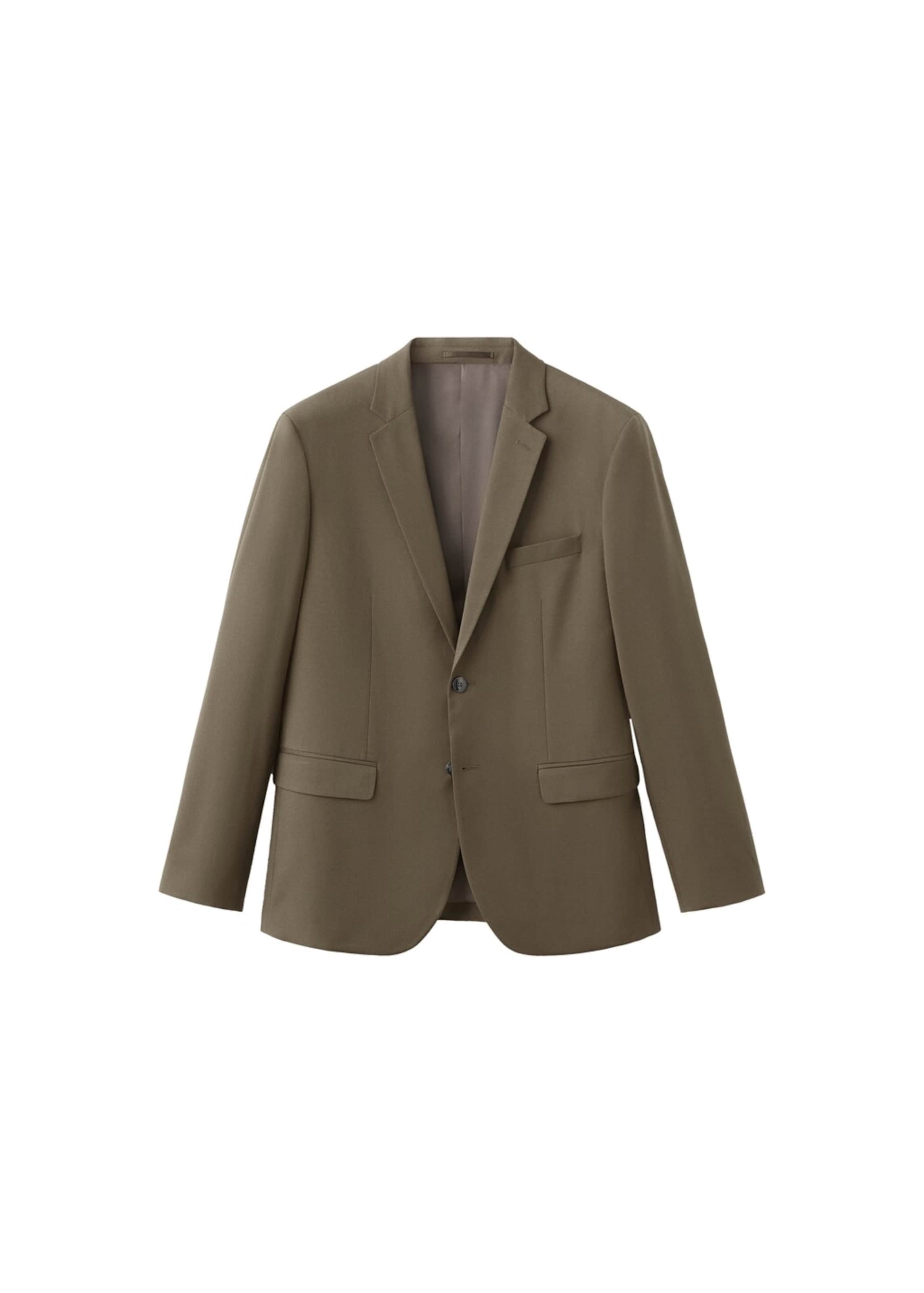 

MANGO MAN Блейзер 'Paris' в коричневом цвете, Slim fit, для делового стиля