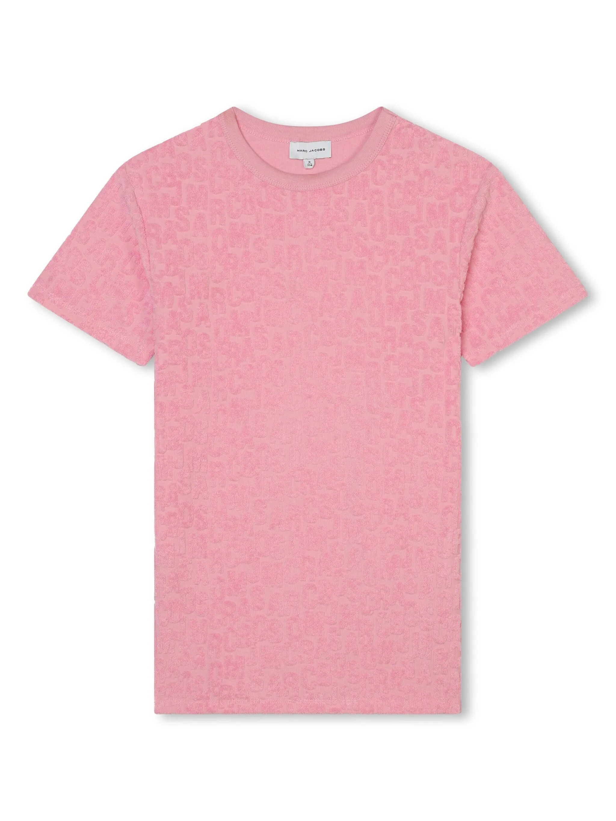 

Жаккардовое платье мини с логотипом Jumbled Marc Jacobs Kids, розовый