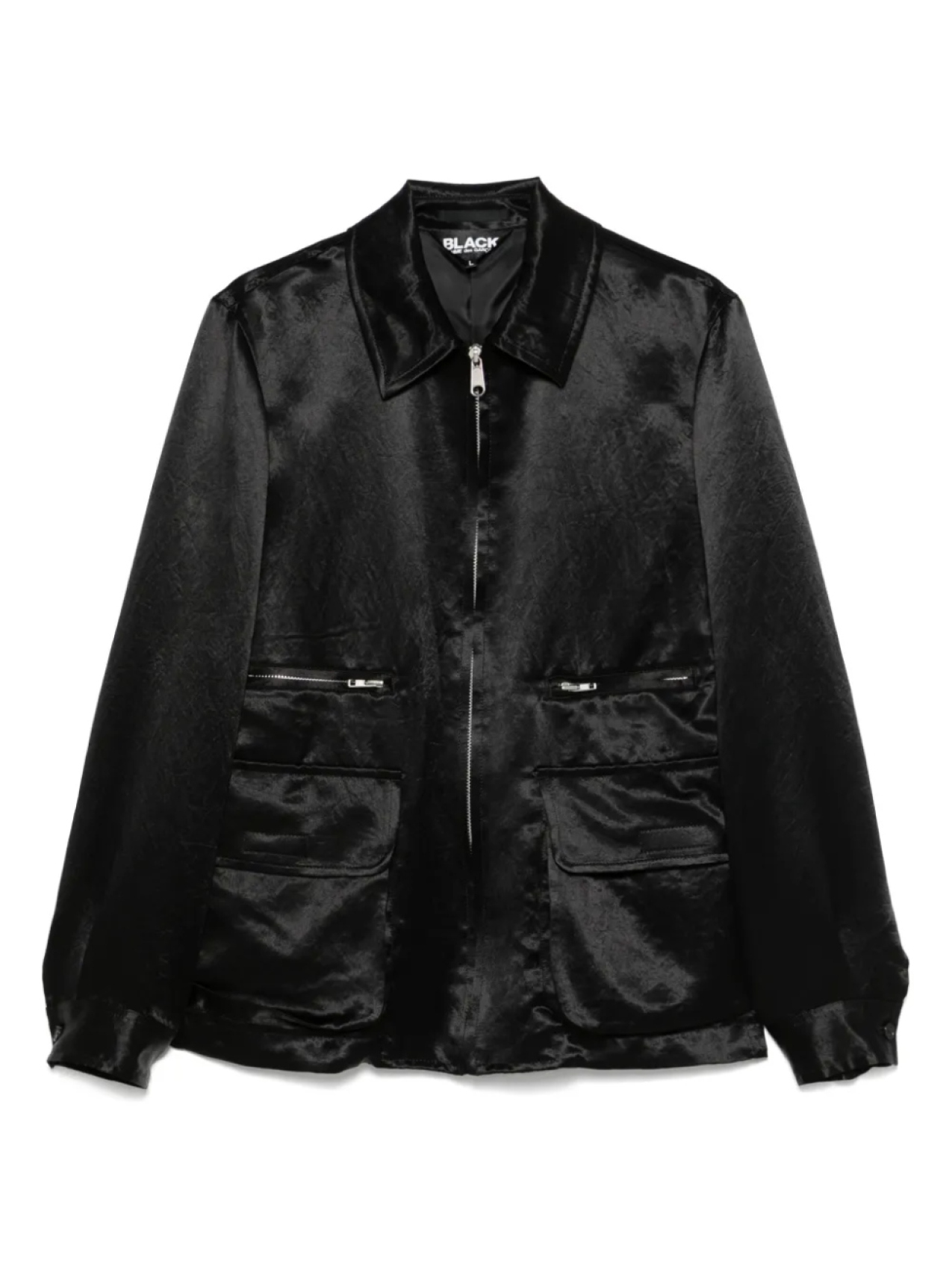

Атласный жакет Black Comme Des Garçons, черный