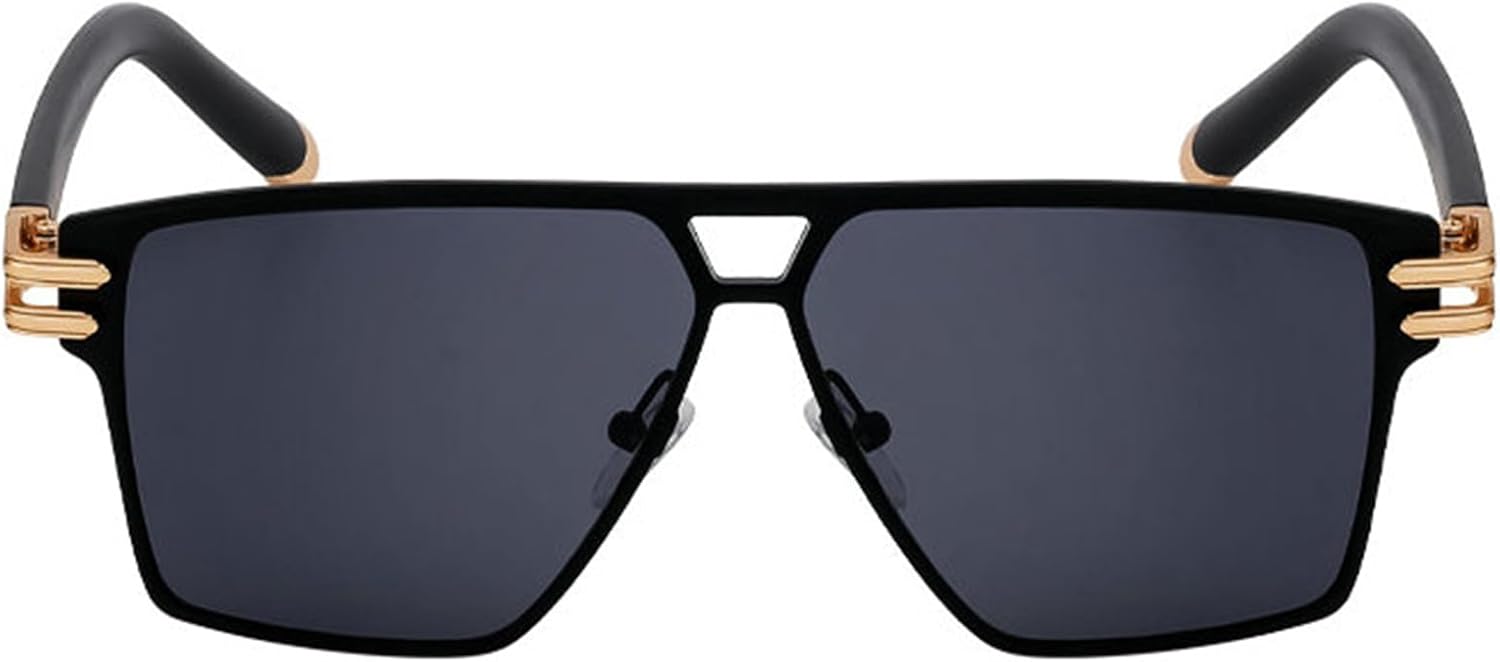 

Солнцезащитные очки Helena в большой оправе, классические квадратные, для женщин и мужчин, роскошные дизайнерские винтажные металлические очки-пилот, популярные панк-очки, C4