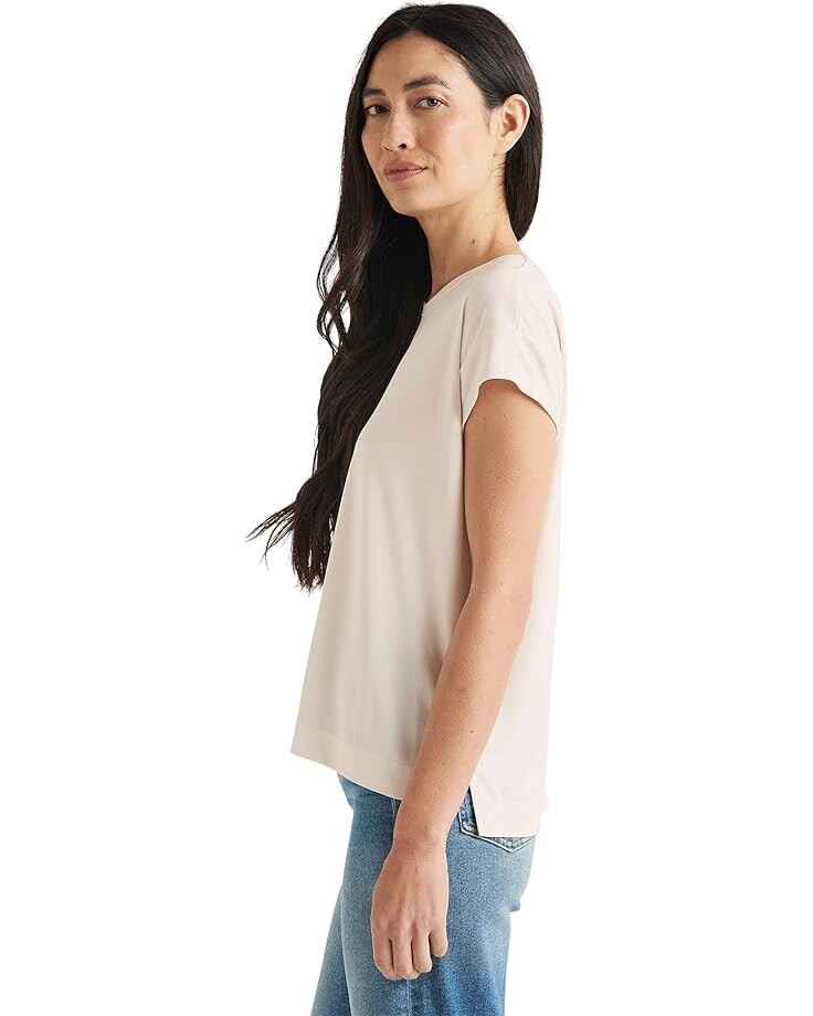 

Футболка Splendid Arlo Sandwash Jersey Crew Tee, цвет Moonstone