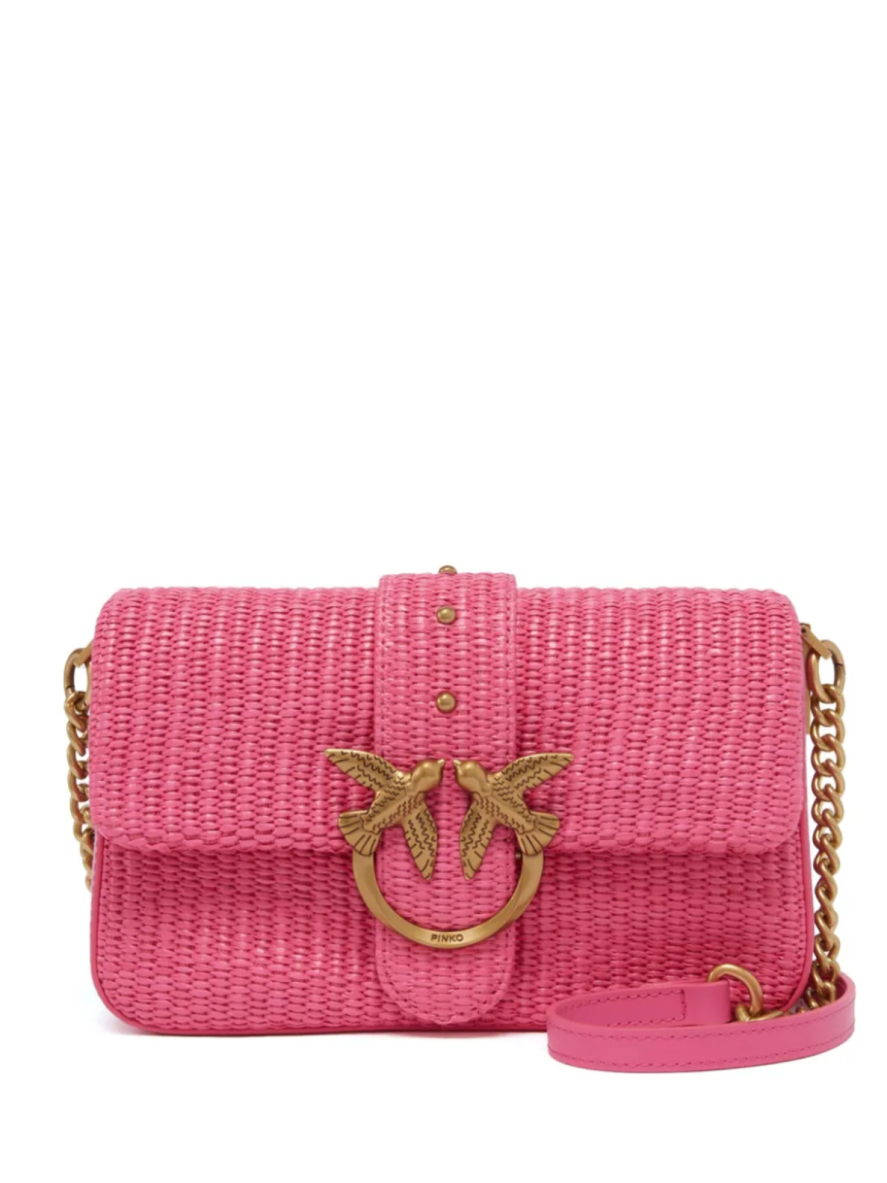 

PINKO сумка через плечо Love One, розовый
