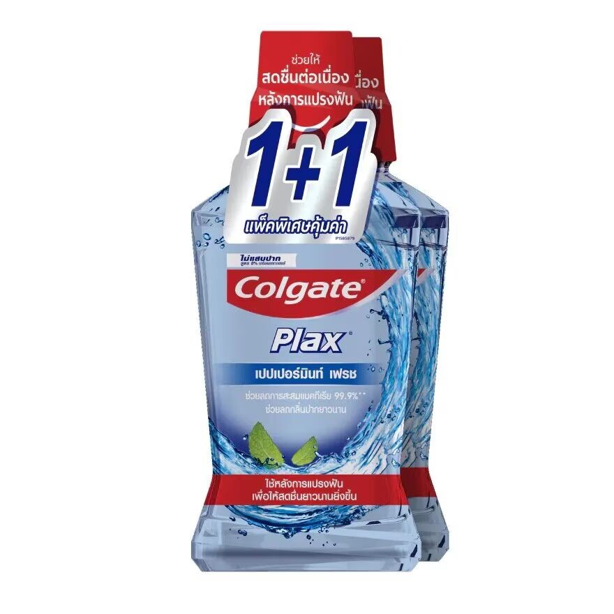 

Colgate Plax Ополаскиватель для рта Мята Свежая, 750 мл, в двойной упаковке, ฺBlue