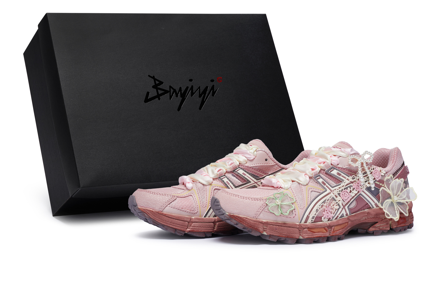 ASICS Женские кроссовки Gel Kahana 8 Low Top розово-белые, цвет Pink White
