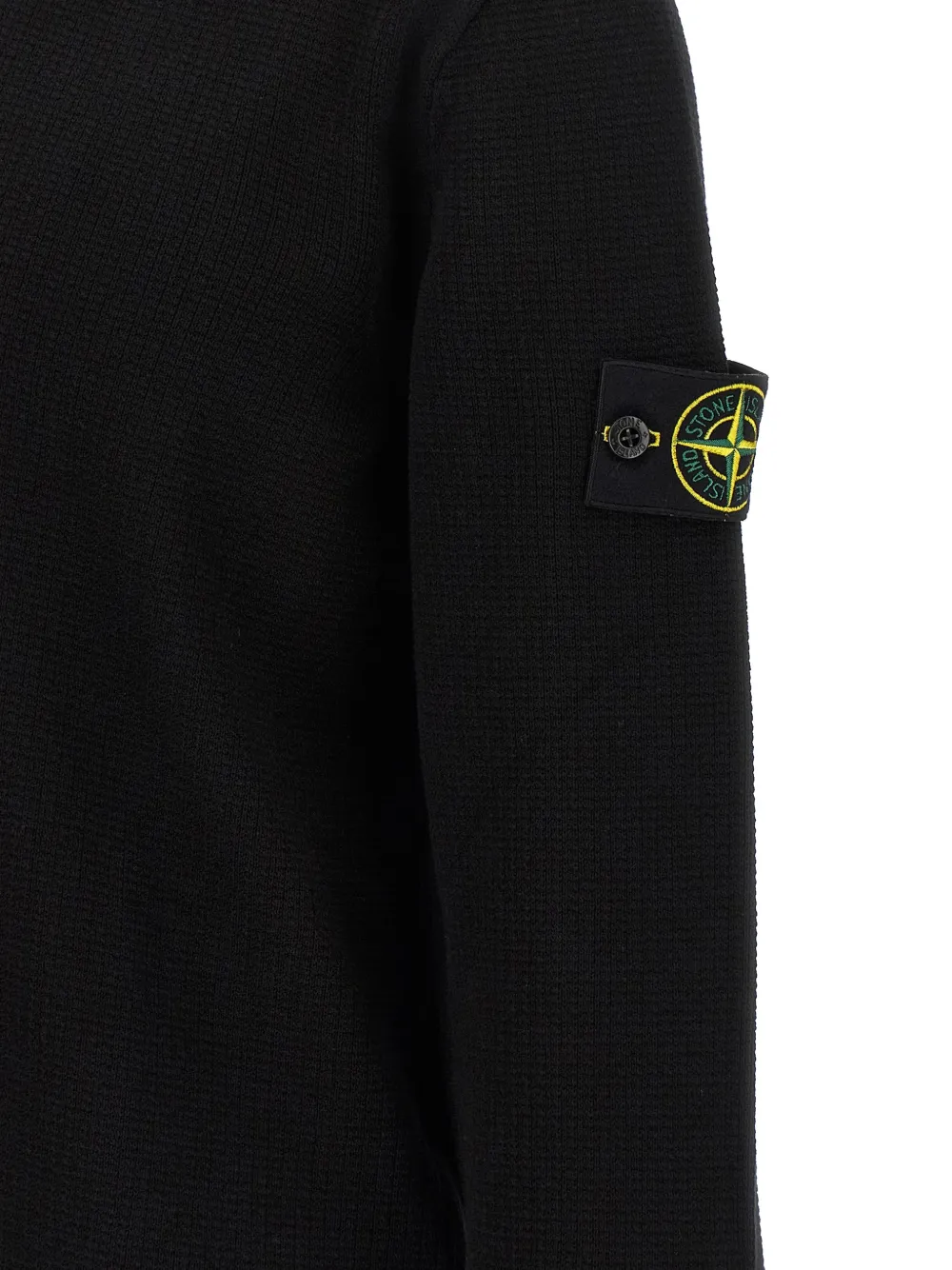Поло с длинными рукавами Stone Island, черный — фото 4