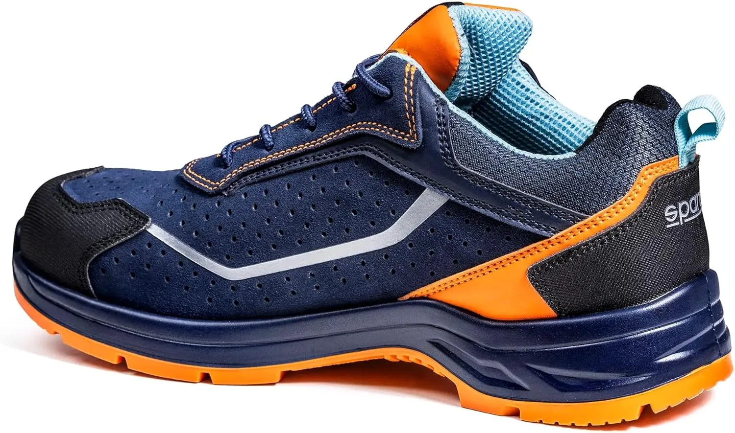 Защитная обувь Sparco Indy унисекс для взрослых, Navy Neon Orange — фото 3