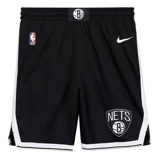 

Шорты nba sw 19-20 brooklyn nets icon edition swingman shorts black Nike, черный