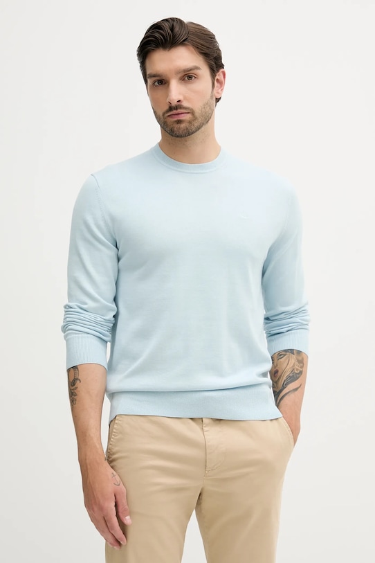 

Хлопковый свитер Calvin Klein, синий