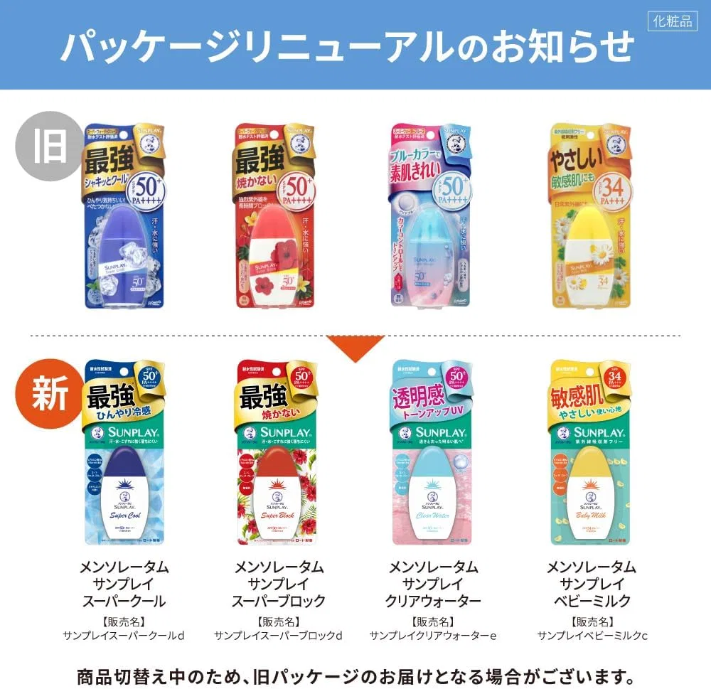 Солнцезащитный крем Sunplay Super Block SPF50+ PA+++, Mentholatum, 30 г, красный — фото 3