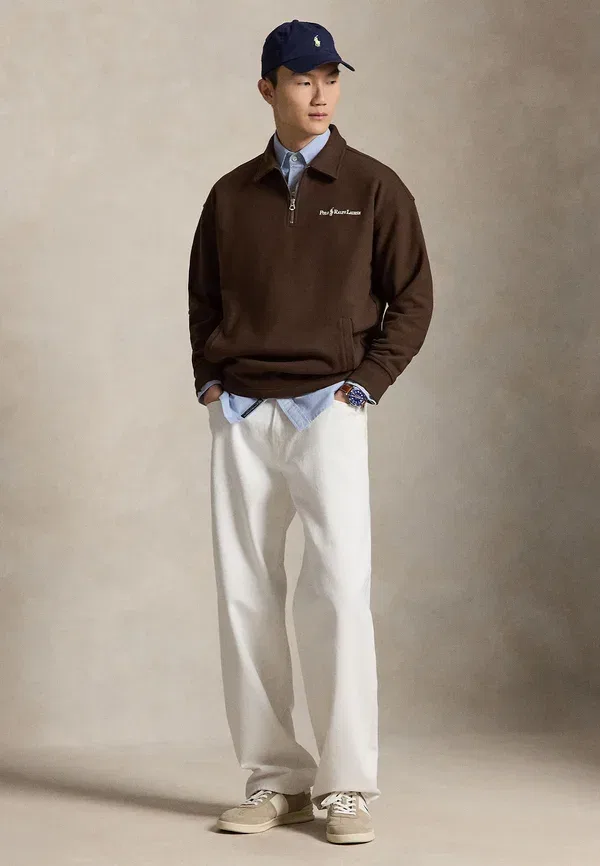 Толстовка Relaxed Fit Logo Fleece Polo Ralph Lauren, мускатный коричневый — фото 2