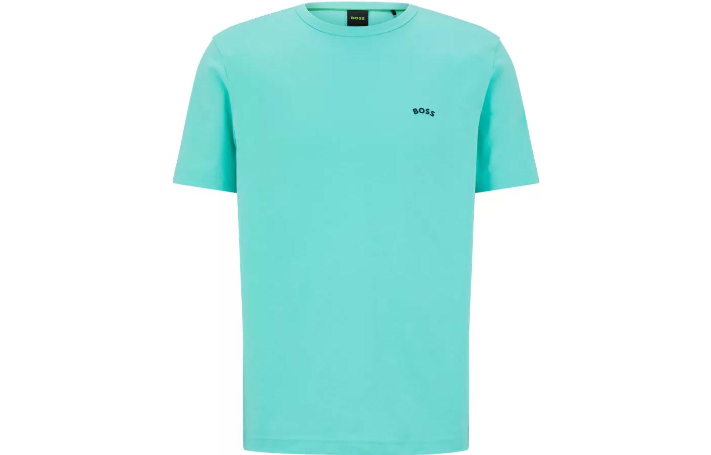 

Футболка мужская сине-зеленая SS23 HUGO BOSS