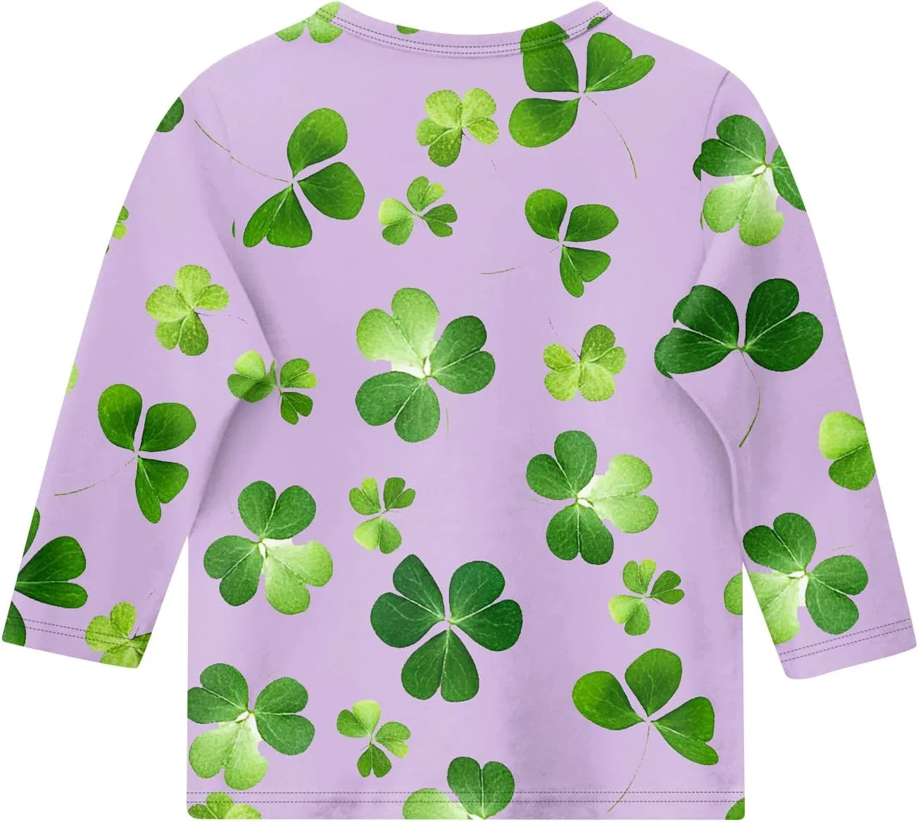 Детская футболка с принтом St. Patrick's Day, оверсайз, 3/4 рукав, Generic, 2-purple — фото 3
