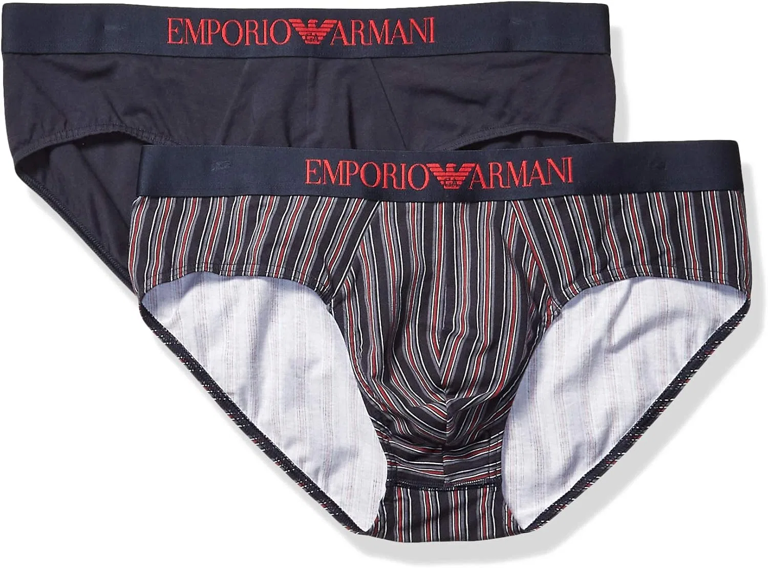 Боксеры Emporio Armani, Вертикальная полоска Marine-ruby/Marine