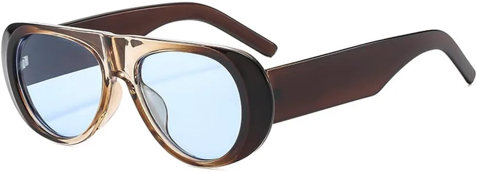 

Солнцезащитные очки UV400 – конфетного цвета, широкие дужки, леопардовый принт, для женщин и мужчин, для бега и активного отдыха UYPTK, Brown Champagne Blue