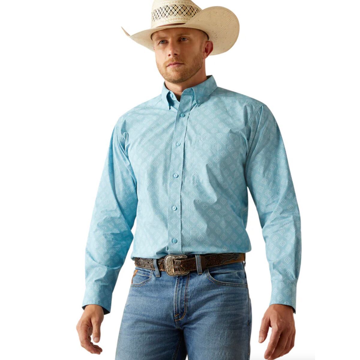 

Классическая рубашка Garmon Ariat, цвет turquoise