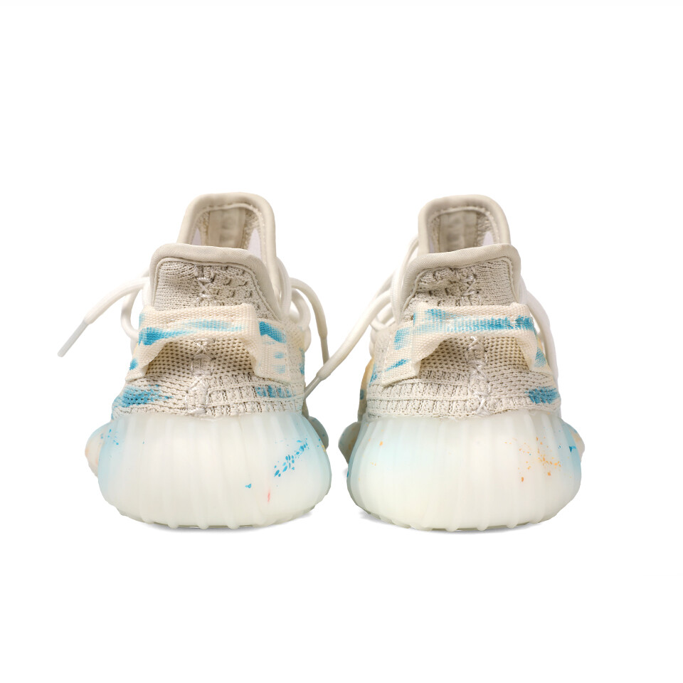 Кроссовки adidas originals Yeezy Boost 350 V2 Lifestyle Shoes Unisex Low-top Blue-yellow, голубой — фото 3