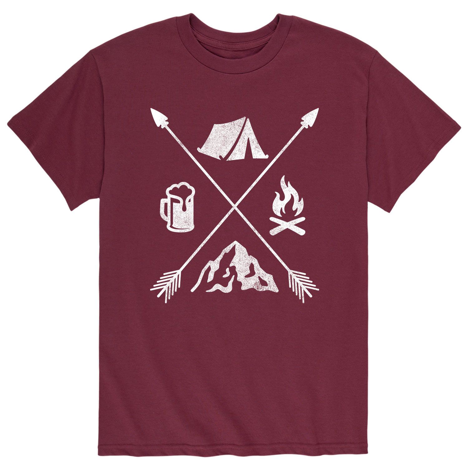 

Мужская футболка Camping Icons Arrows Licensed Character