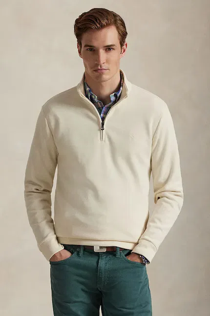 Худи мужское свободный крой Polo Ralph Lauren, бежевый