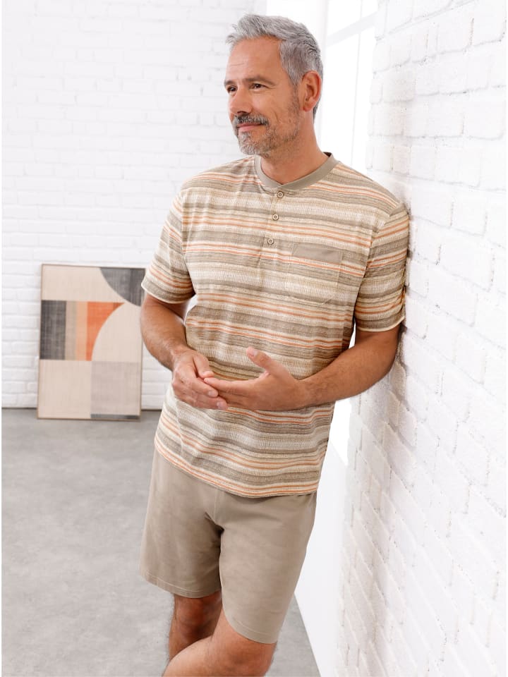 

WITT WEIDEN Короткие шорты с принтом цвета слоновой кости и кунжута