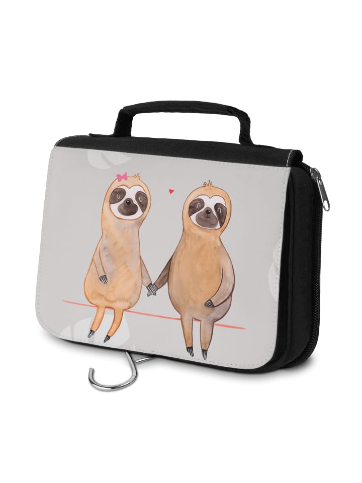 

Косметичка пара ленивцев без слов в серых пастельных тонах Mr. & Mrs. Panda, пастельно-серый