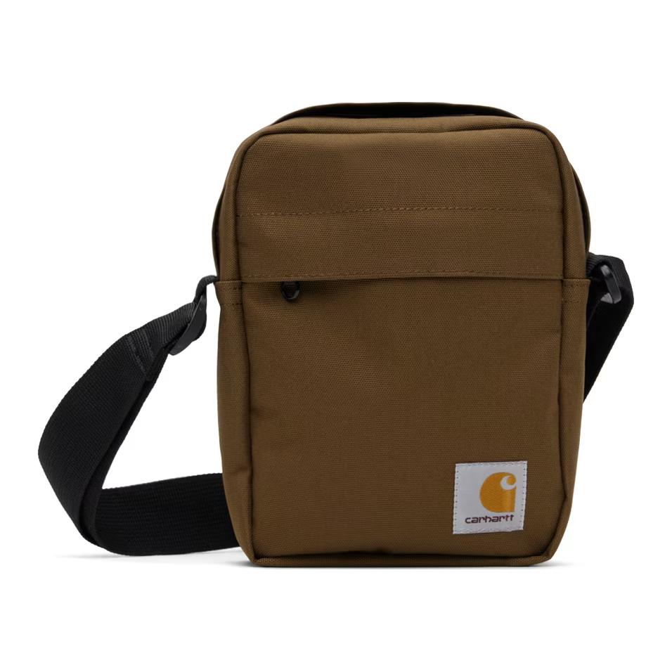 

Carhartt WIP Полиэстеровая наплечная сумка, через плечо обычная унисекс коричневая, Brown
