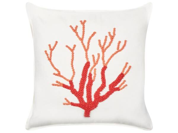

Декоративная подушка Beliani CORALIUM, 45x45x45 см цвет orange/rot/weiß