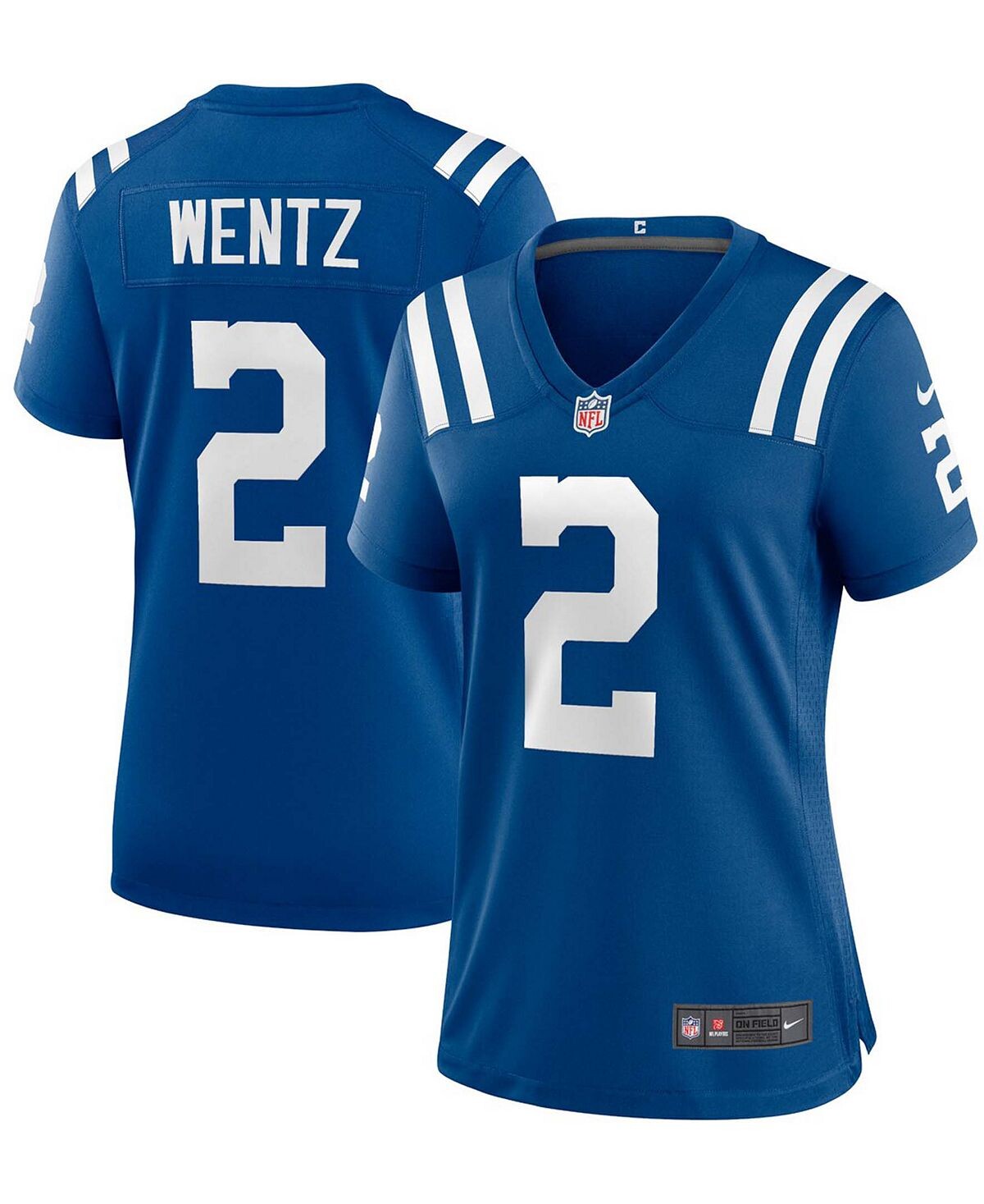 

Женская майка Carson Wentz Royal Indianapolis Colts Game Nike