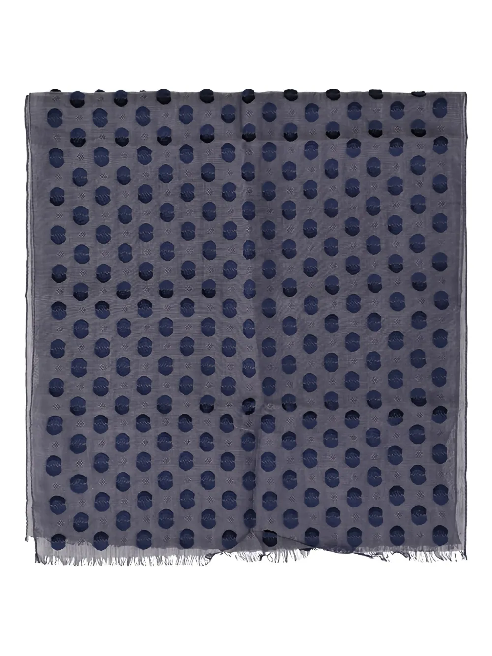 

Шарф с бахромой Longchamp, синий