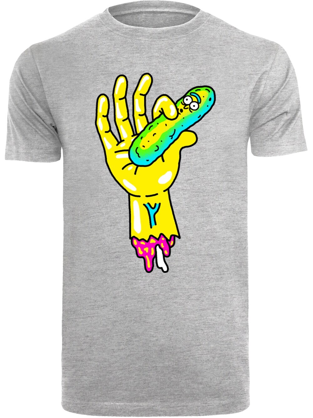 

Футболка F4Nt4Stic Rick and Morty Pickle Hand, пестрый серый
