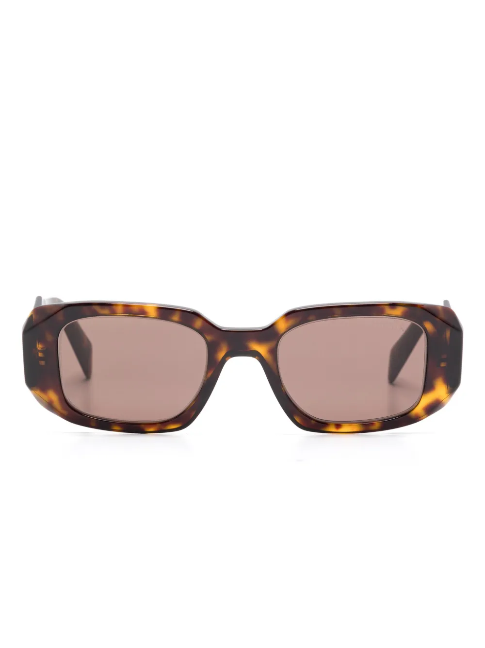 

Солнцезащитные очки в квадратной оправе Prada Eyewear, коричневый