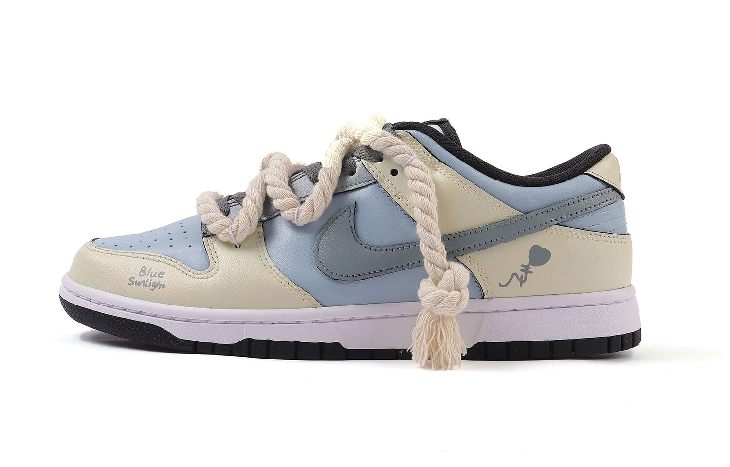 

Кроссовки Nike Dunk Skateboarding Shoes Women's Low-top Blue, Beige, голубой, Синий, Кроссовки Nike Dunk Skateboarding Shoes Women's Low-top Blue, Beige, голубой