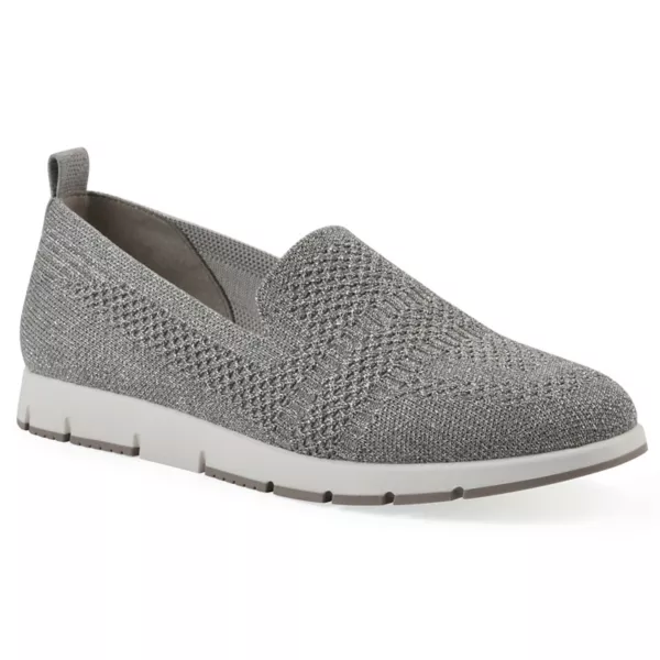 Женские садовые туфли без застежек Cliffs By White Mountain, цвет gray glitter knit