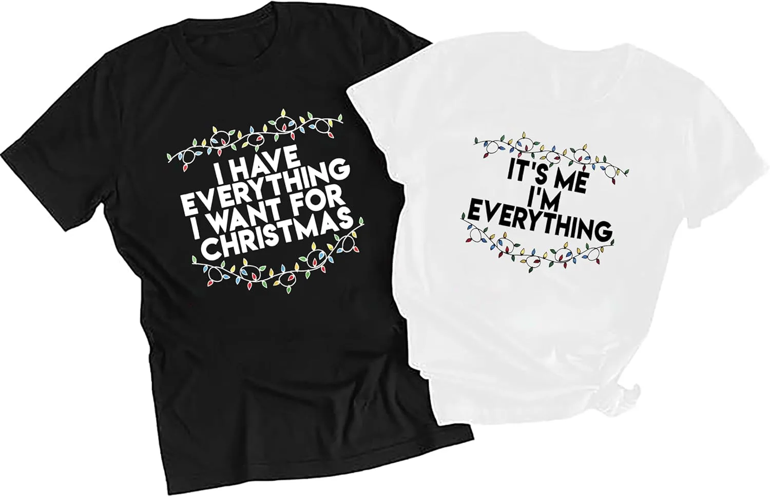 

Футболка для пары с рождественским принтом Chest Nuts BINLANHANAT