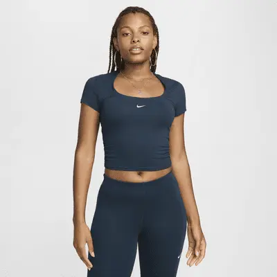 

Футболка Nike Sportswear Chill Knit, цвет Armory Navy/Sail